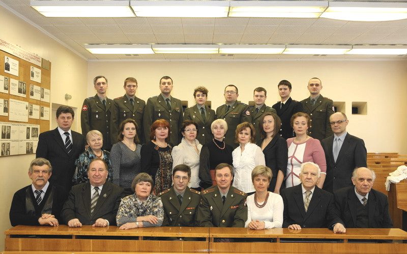 Коллектив кафедры военной токсикологии и медицинской защиты (2012)