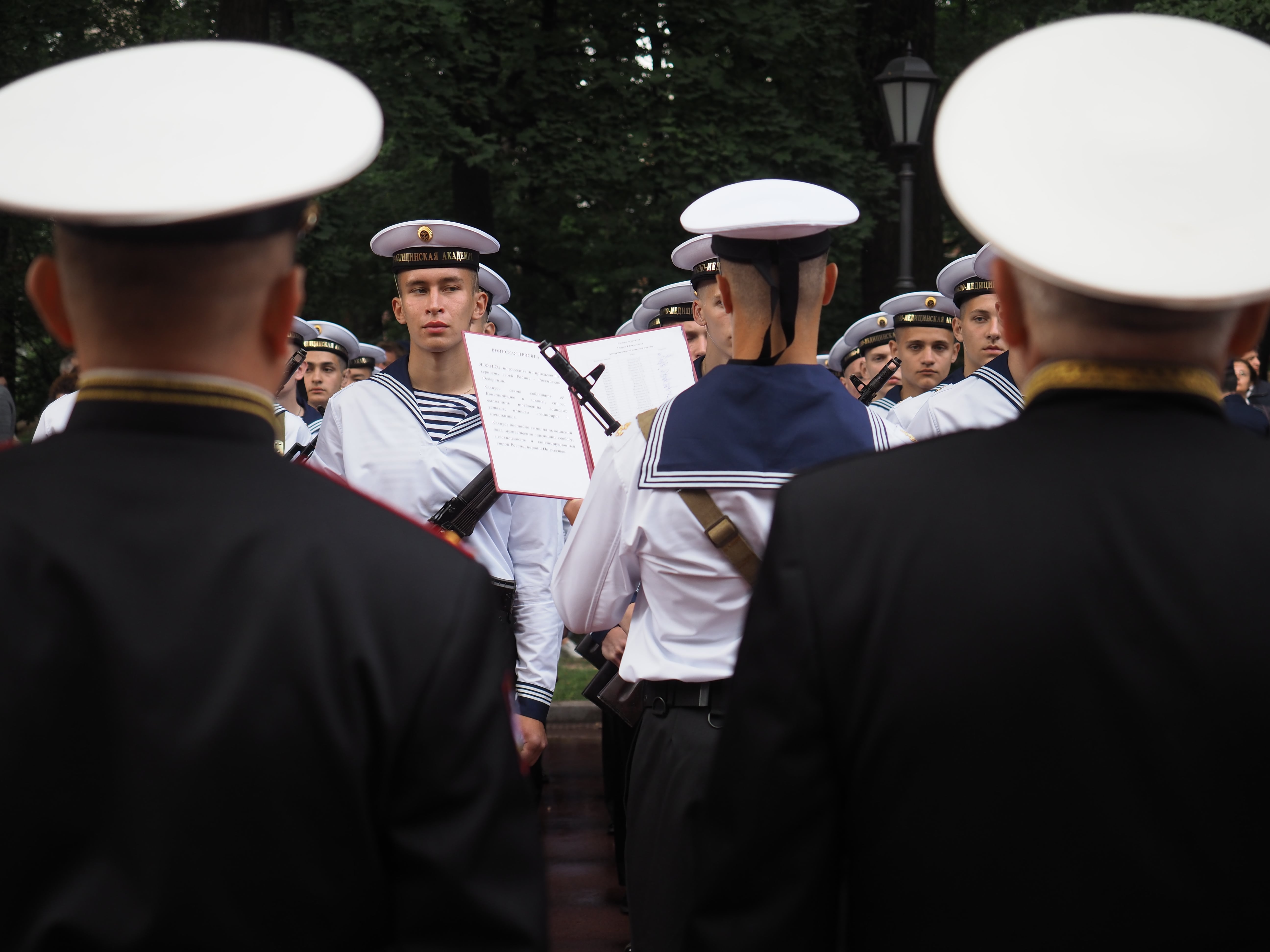 Торжественную клятву на верность Отечеству принесли курсанты Военно-медицинской академии