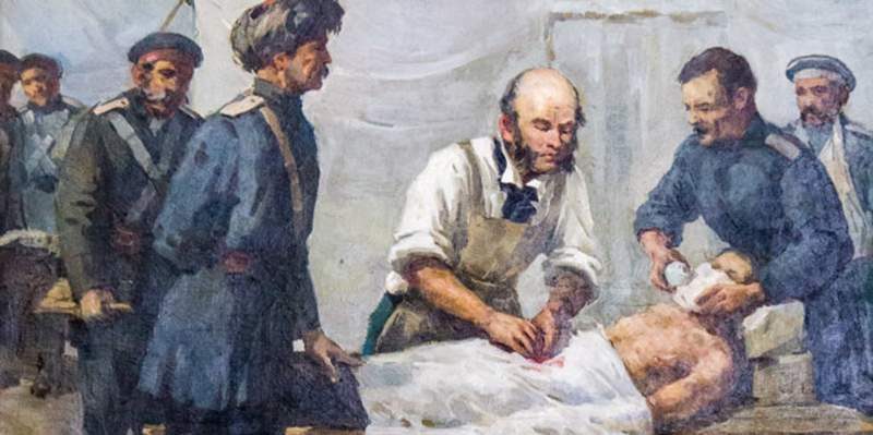 175 лет назад Николай Иванович Пирогов выполнил первую операцию под эфирным наркозом