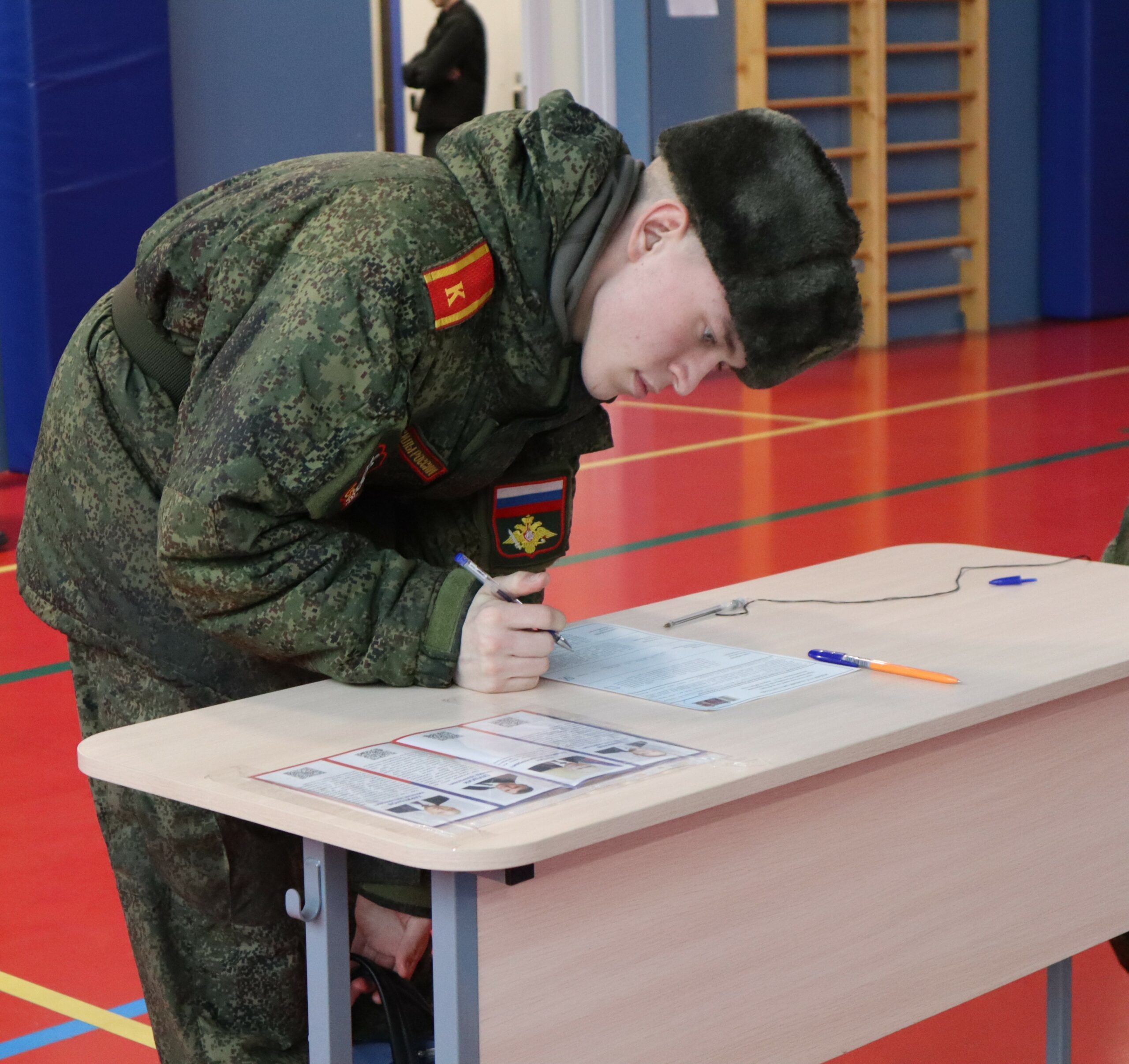 Сотрудники, курсанты и пациенты Военно-медицинской академии проголосовали на выборах Президента Российской Федерации