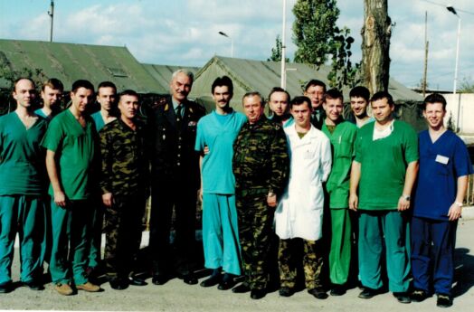 С группой усиления Военно-медицинской академии в госпитале Моздока.