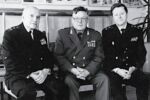 Начальники кафедры ВМРГ: профессора Н.Н. Алфимов, В.Г. Чвырёв, Г.Н. Новожилов в день празднования 50-летия кафедры (1990)